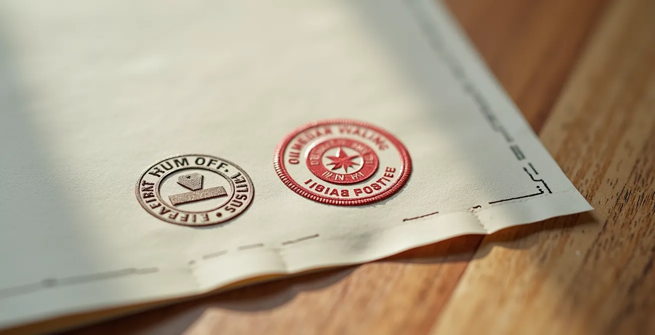 Close-up of warranty documents and quality assurance materials on Canadian business desk