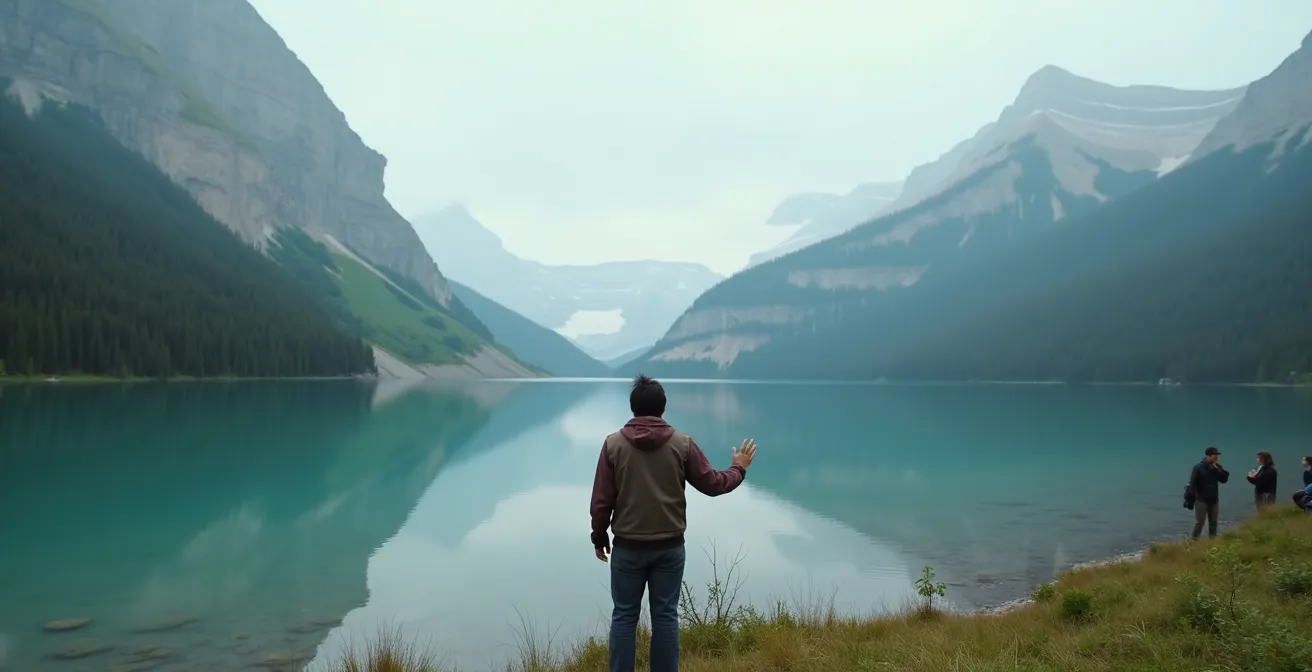 Indigenous guide demonstrating traditional knowledge to diverse group of tourists