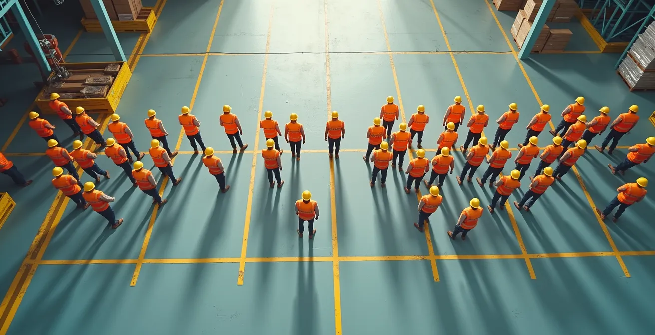 Heat map visualization of warehouse labor competition density in Canadian logistics hubs